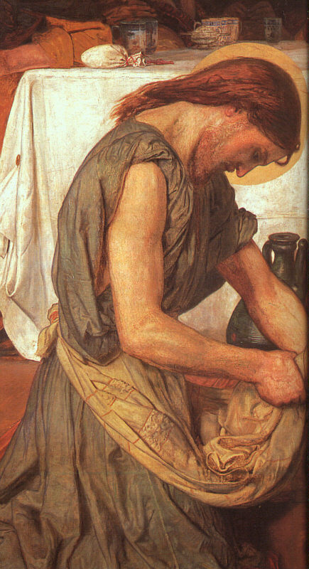 Christ Washing Peter's Feet (detail)