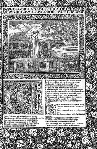 Kelmscott Chaucer page 1
