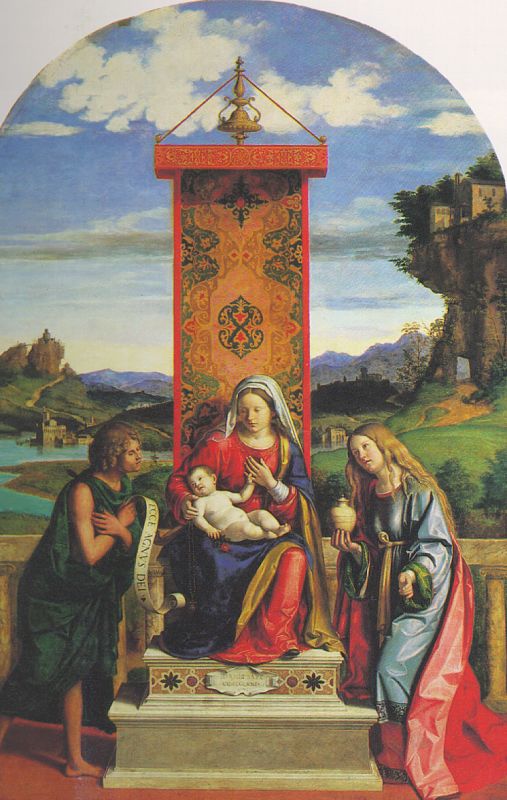 The Virgin & Child between St. John the Baptist & St. Mary Magdalen