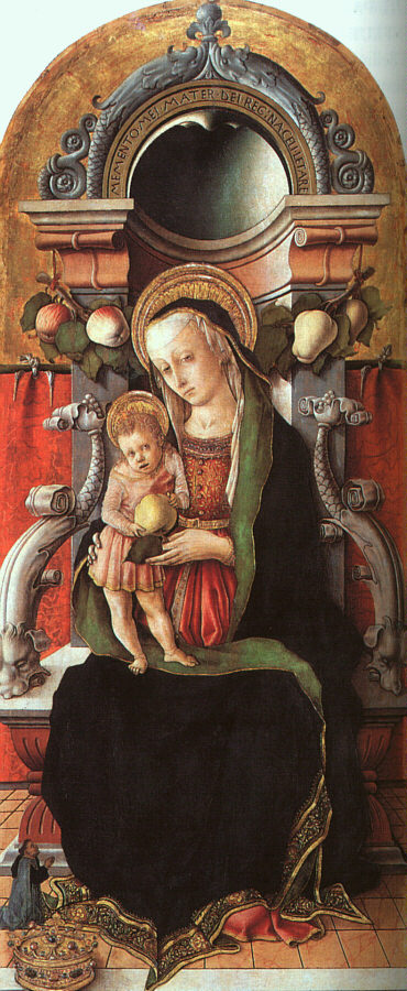 Madonna & Child Enthroned with a Donor