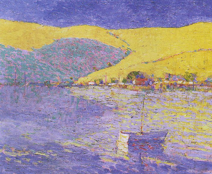 Boat and Yellow Hills