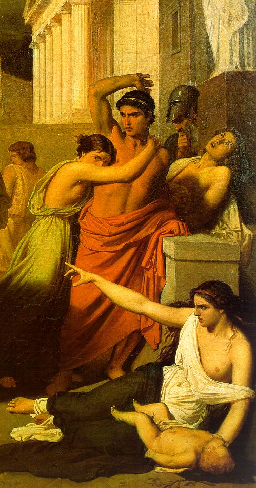 The Plague of Thebes (detail)