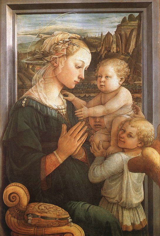 Madonna & Child with Two Angels