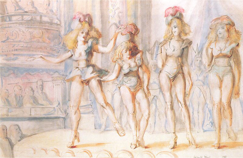 Burlesque with Four Figures