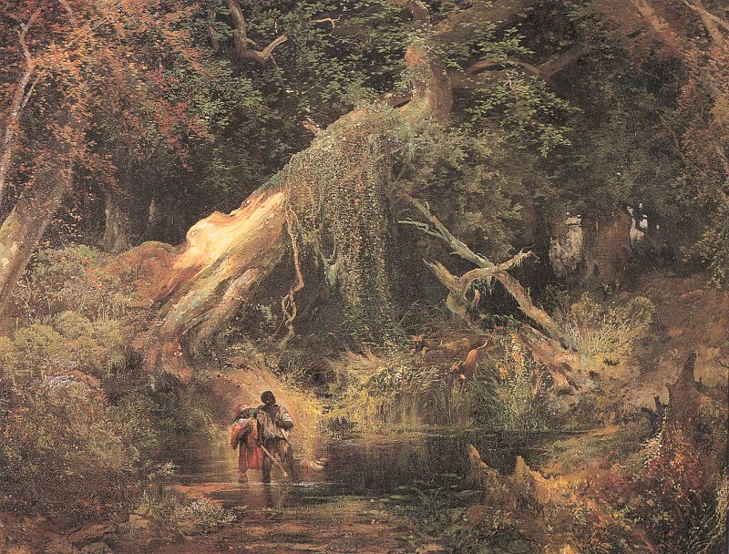 Slaves Escaping Through the Swamp