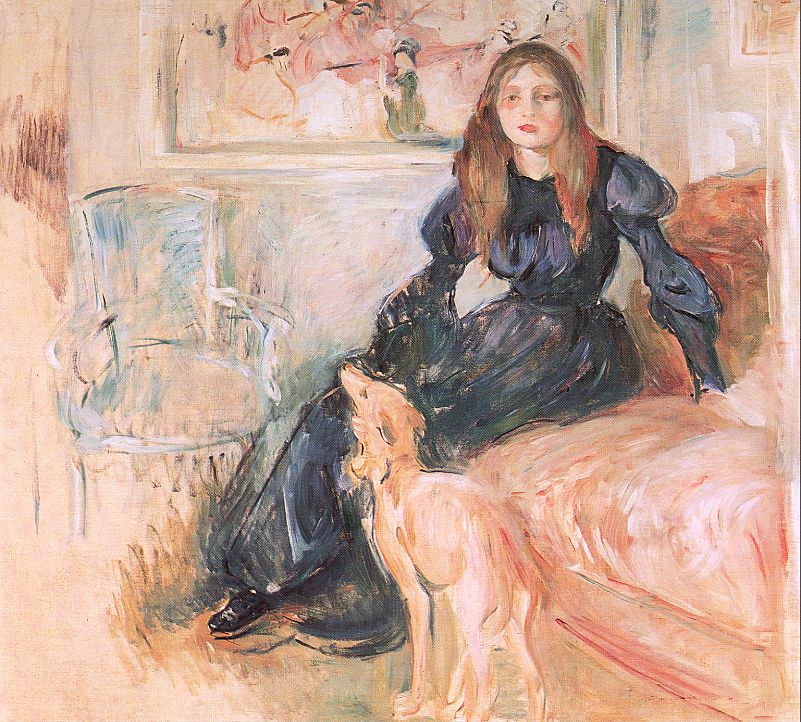 Julie Manet and her Greyhound Laertes