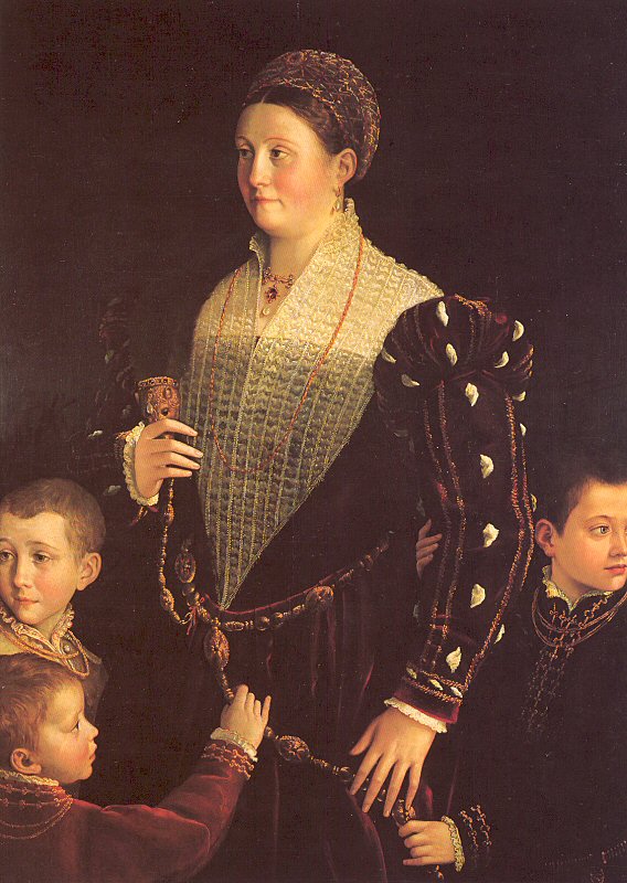 Portrait of a the Countess of Sansecondo and Three Children