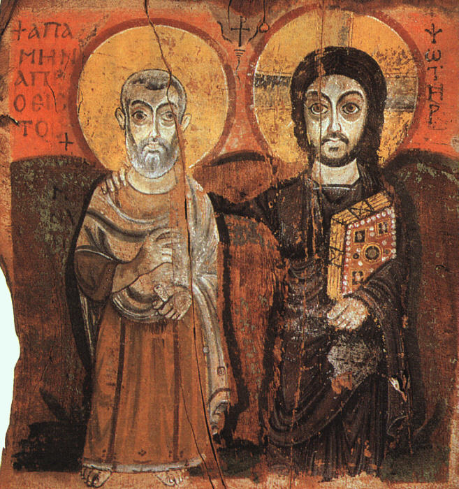 Christ & the Abbot Mena