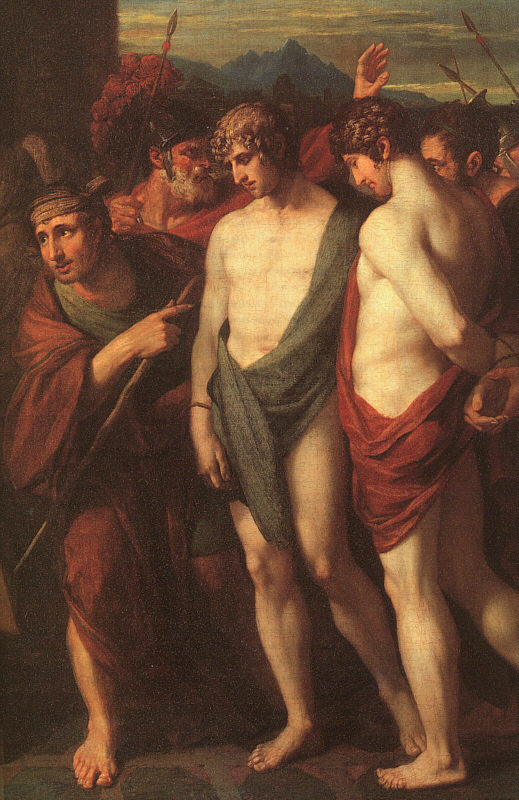 West: Pylades & Orestes Brought as Victims to Iphigenia (detail)
